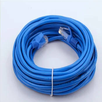 

1m/2m/3M/5m/40m100M RJ45 Ethernet Cables 8Pin Connector Ethernet Internet Network Cable Cord Wire Line Blue Rj 45 LAN