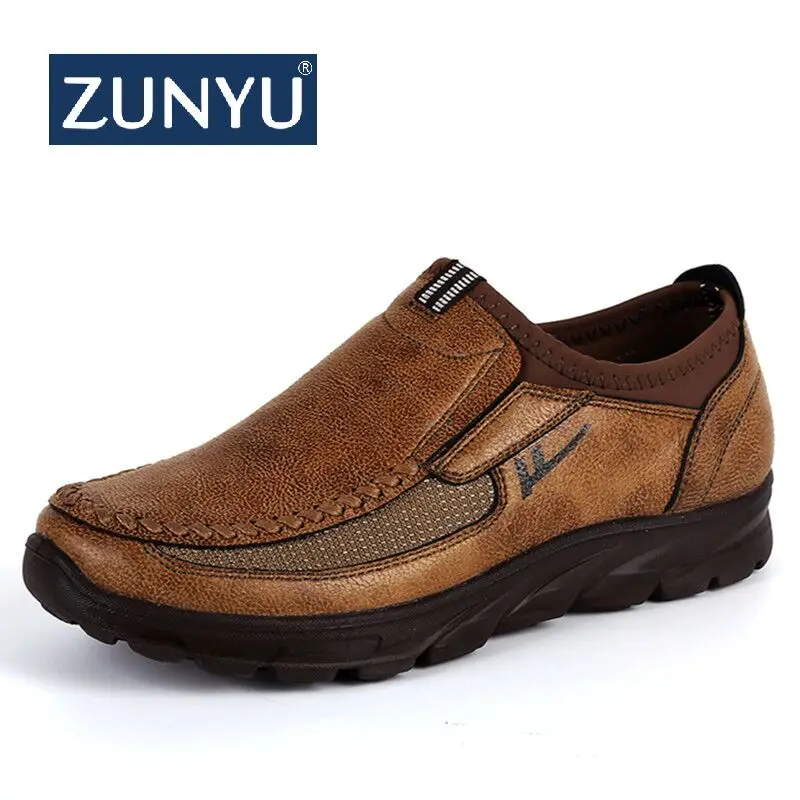 ZUNYU/Новые брендовые размеры 38-47 высококлассные мужские повседневные туфли модные