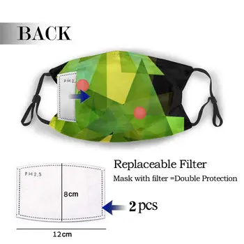 

protective mask with filter Merry Christmas Big Green Christmas Tree 2 anti dust PM2.5 reuse adult teen child girl