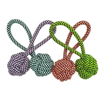 

Pet Dog Toys Dogs Chew Clean Teeth Outdoors Traning Fun Toy Play Green String Ball For Big Small Dog Cat U