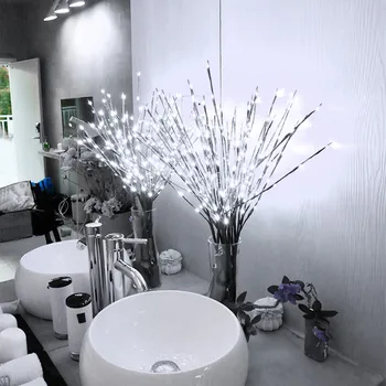 

20 Bulbs LED Willow Branch Lights Lamp Natural Tall Vase Filler Willow Twig Lighted Branch Christmas Wedding Decorative Lights