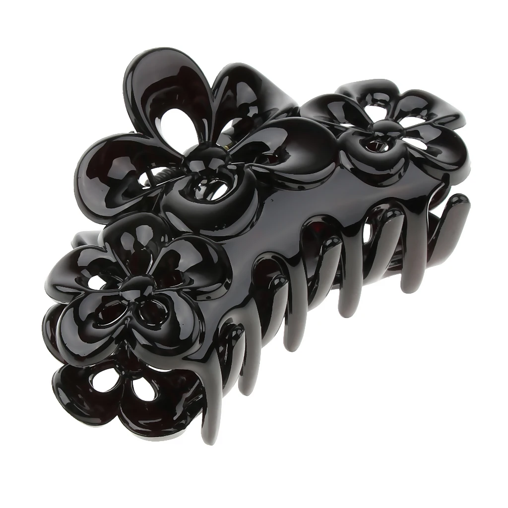 2/pack Large Hair Clip Claws Flower Clamp Womens Long Thick Hair Accessories