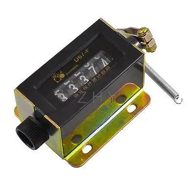 D67-F пластиковый корпус 5 цифр, механический вытягивающий счетчик
