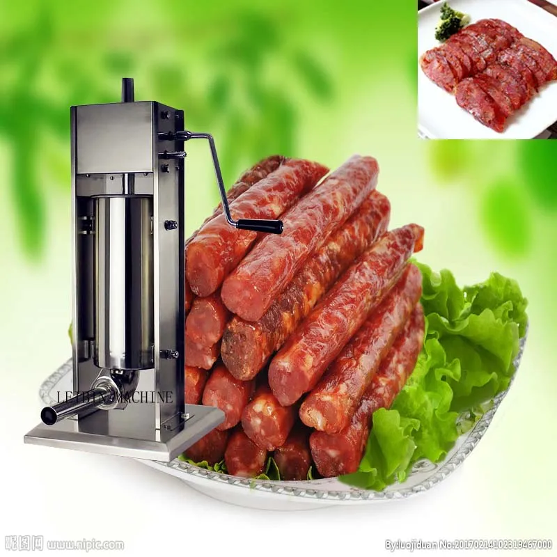 

stainless steel Hand Crank Sausage Stuffer manual sausage filler machine,sausage making machine,vertical sausage stuffer machine