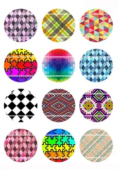 

Handmade Colorful picture Round Glass Cabochons Refrigerator magnet for Necklace Decoration and Phone Chain Accessaries81