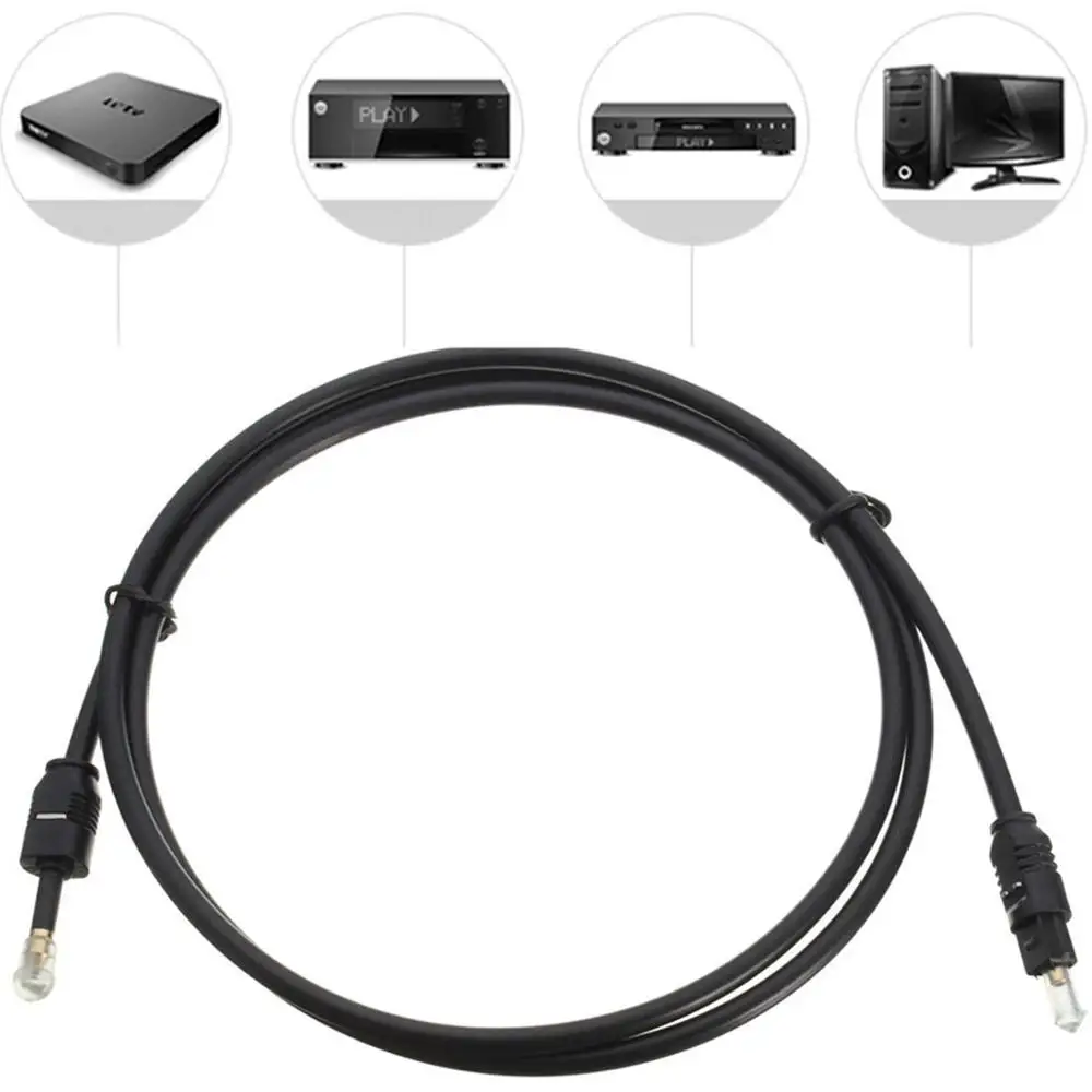 Кабель Toslink для Mini 1 м 2 3 5 цифровой звук мм SPDIF волоконно оптический кабель Macbook tv BOX