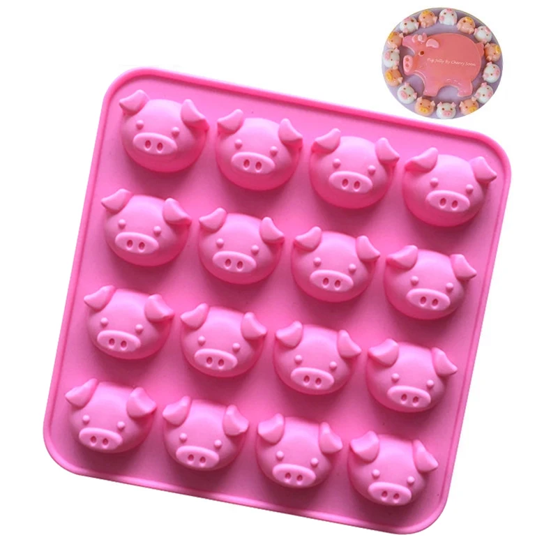 

16 hole pig silicone chocolate mold, silicone cake mold