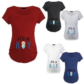 

Explosion models summer new maternity dress large size female t-shirt letters cartoon cute baby print casual short sleeve