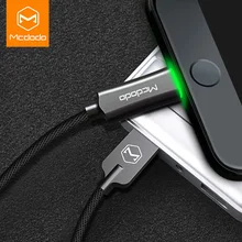 MCDODO USB кабель для iPhone 11 Pro XS MAX XR X 7 8 5 6s plus Кабель зарядное устройство автоматическое отключение кабель передачи данных для быстрой зарядки Шнур кабель