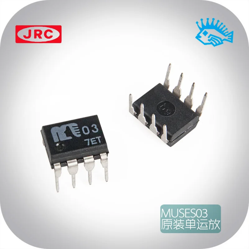 1 шт. MUSES03 MUSES 03 усилитель с одним OP-AMP + 3U плотный Золотой IC op amp socket ic