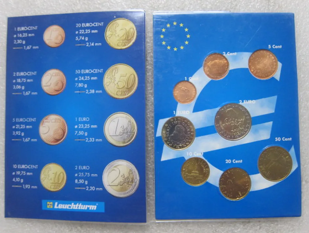 8 шт словенские монеты 2007 года оригины не циркулируют