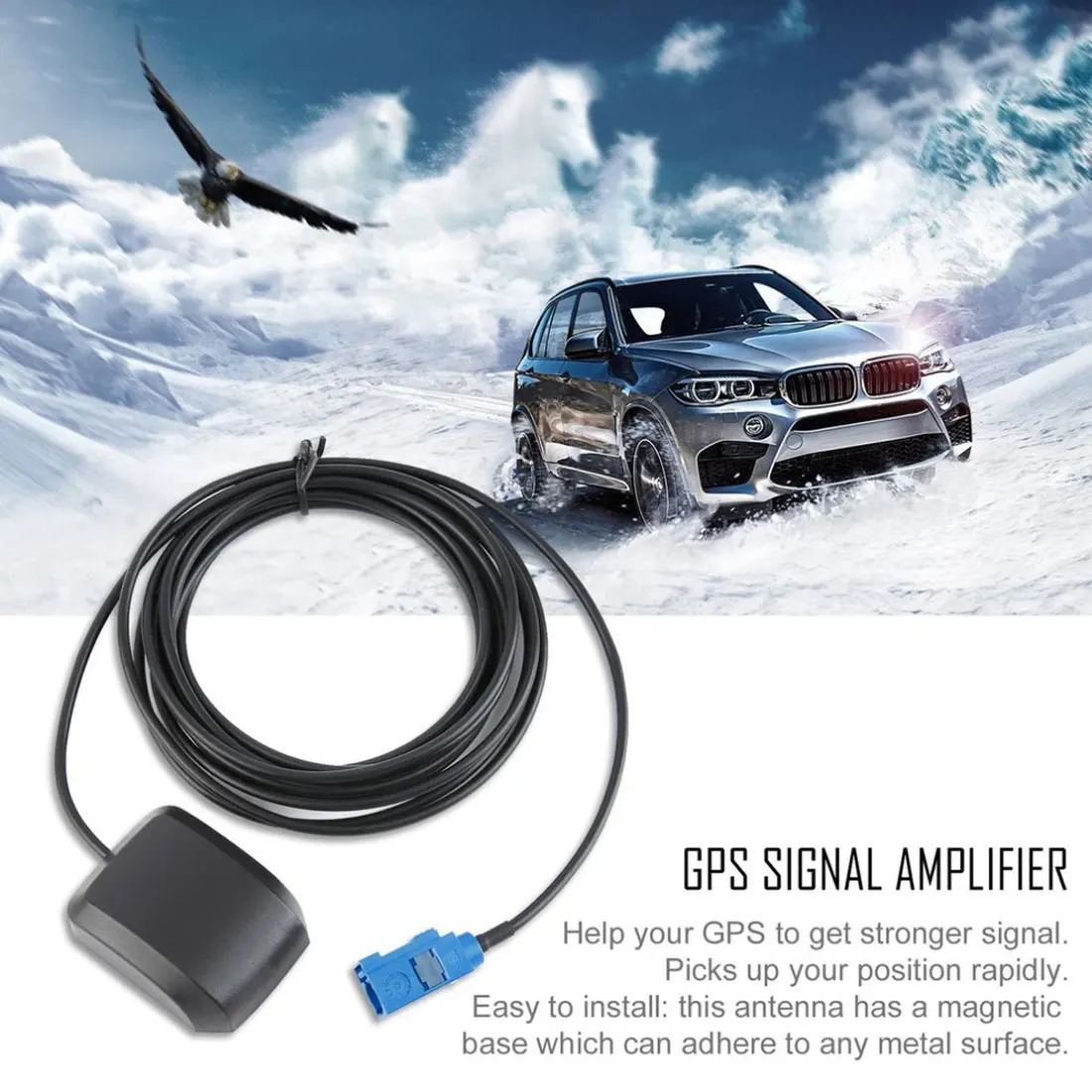  GPS Antenne Fakra MFD2 RNS2 RNS 510 MFD3 RNS-E Für VW Skoda Für Benz Für Audi Auto Fahrzeug GPS Ant