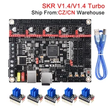 Bigtreetech skr v1.4 btt skr v1.4 turbo placa de controle 32bit skr 2 skr 1.4 tmc2209 tmc2208 peças da impressora 3d para ender 3 pro