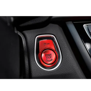 

3Pcs Engine Start Stop Cover Red Alloy Replacement Part For BMW F20 F21 2012-2017 Automobile Interior Mouldings