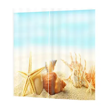 

DZ04163D Multicolored Shell Digital Printing Waterproof Mildew Shower Curtain170*200