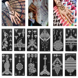 New Tattoo Stencil Henna Tattoo Stickers Women Fashion Self Adhesive Temporary Template Hand Arm Body Art Paint Hot Sale