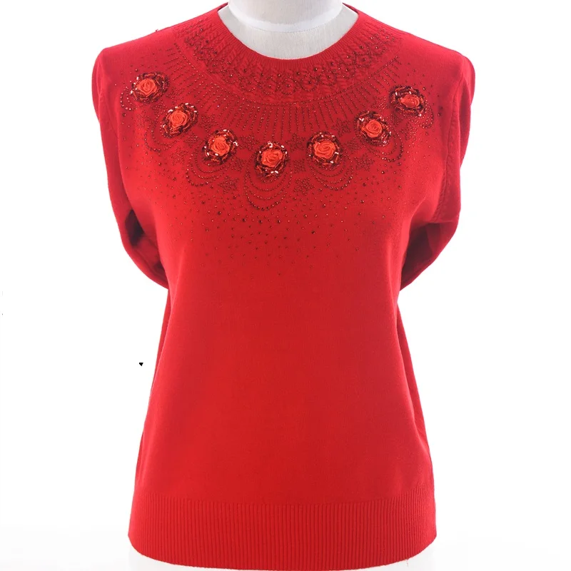 Autumn Winter Women Wool Sweater Plus size 4XL Loose Long-sleeved Warm Knitted Pullover Sweaters Mother Short Casual Jumpers