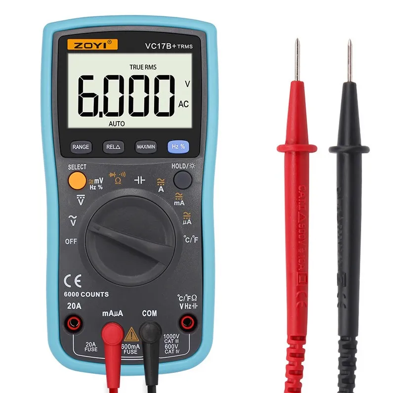 electric meter multimeter digital high-precision backlight voltmeter intelligent multi-function repair table capacitance