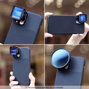 

ulanzi 1.33X Pro Anamorphic Lens Phone Camera Lens for Filmmaking for iPhone 11 Pro Max Samsung Smartphones, 17mm/Moment Thread