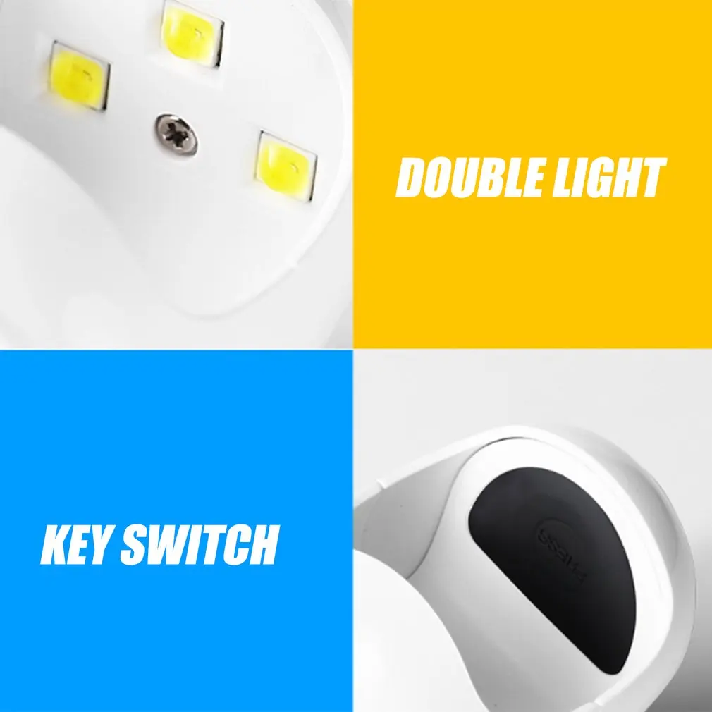 3W USB мини-Сушилка для ногтей, портативный УФ-светодиодный светильник для отверждения 30 s, Быстросохнущий отверждающий светильник для гель-лака, лампа для ногтей