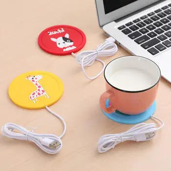 

Usb Hot Drink Cup Doormat Keeps Beverage Insulation Cup Heated Coaster Kitchen Accessories Cocina Accesorio Home Decor