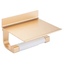 Туалетная рулонная бумага для хранения держатель для ванной и кухни, врезаемый Установка Бумага держатель с полкой аксессуары для украшения дома