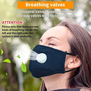 

Reusable Washable Dustproof Cotton Mask with Breathing Valve Anti-pollution Anti-smog Windproof Face Protective Cover