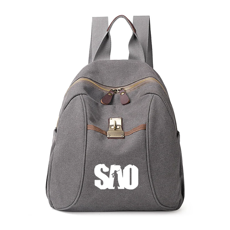Cartoon Printing Student School Shoulder Bag Sword Art Online SAO Cosplay Canvas Backpack Travel Book Bags Rucksack Cartoon Printing Student School Shoulder Bag Sword Art Online SAO Cosplay Canvas Backpack Travel Book Bags Rucksack