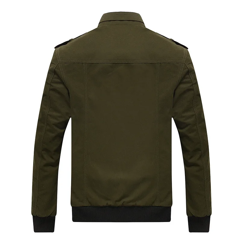 M-5XL Мужская модная Новая тонкая куртка-бомбер мужская весенняя и осенняя хлопковая Повседневная простая куртка со стоячим воротником