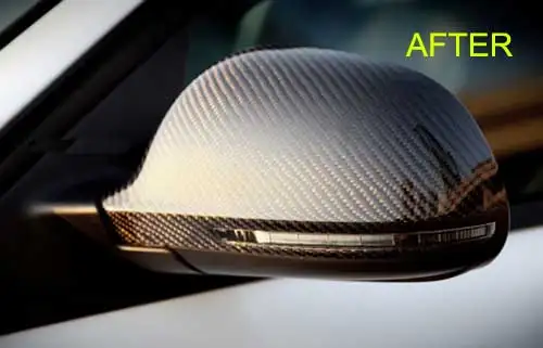 Реальный зеркало заднего вида из углеродных волокон 1 пара для AUDI A4 S4 B8 A5 S5 8T 2008-2009 A078M