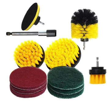 

12pcs Electric Cleaning Brush Nylon Drill Cleaning Brush Attachments Multifunction Power Scrubber Brush Drill Attachment Kit for