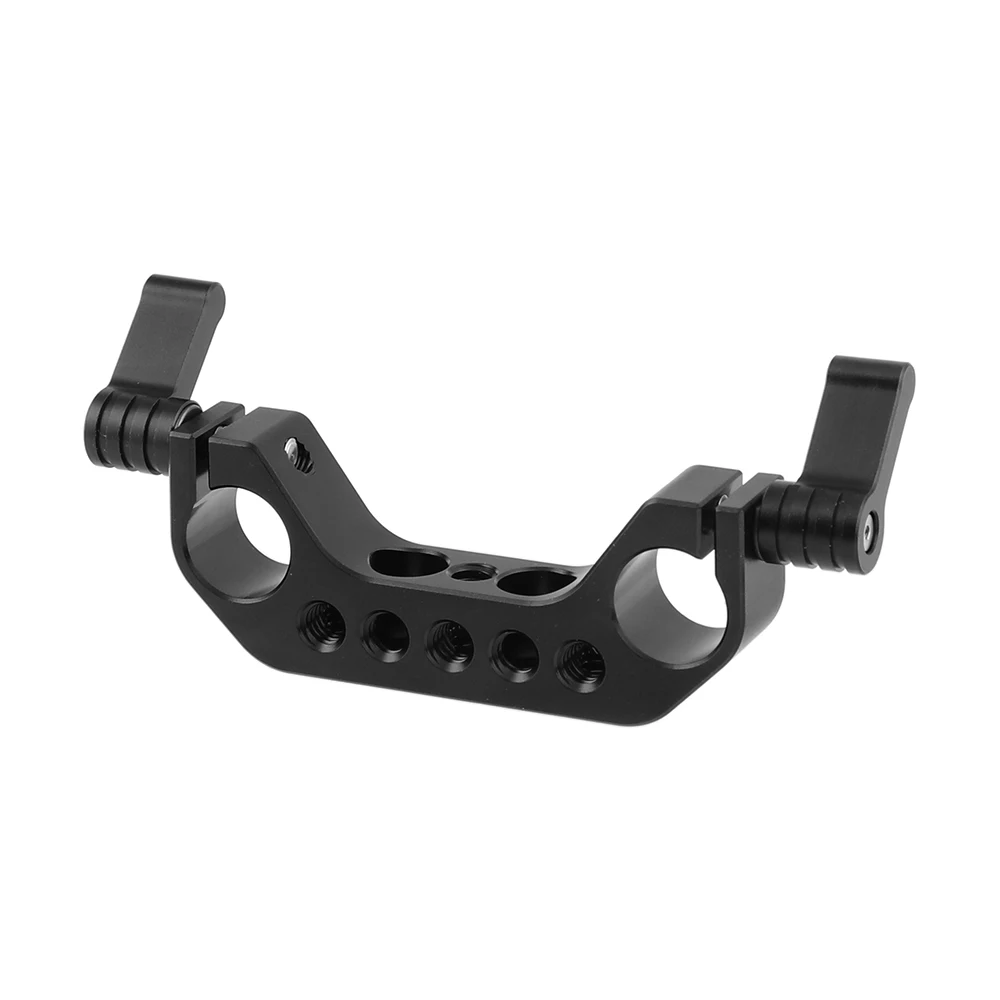 

Kayulin 15mm Rail Rod Clamp 1/4"-20 Thread Black Knob for DLSR Camera Rig Cage Baseplate