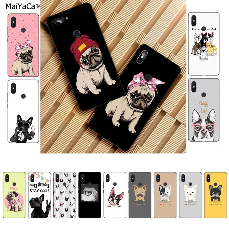 Чехол для телефона MaiYaCa Frenchies Pretty puppy mog Bulldog чехол RedMi note 4 5 6 7 5a 8 8pro xiaomi mi mix2s|Бамперы|