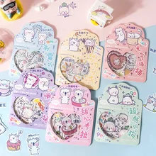 Papier Washi Kawaii pour Scrapbooking, étiquette Kawaii, dessin animé, animaux, chat, bétail, Koala, pour journal intime, projets de bricolage, 30 pièces