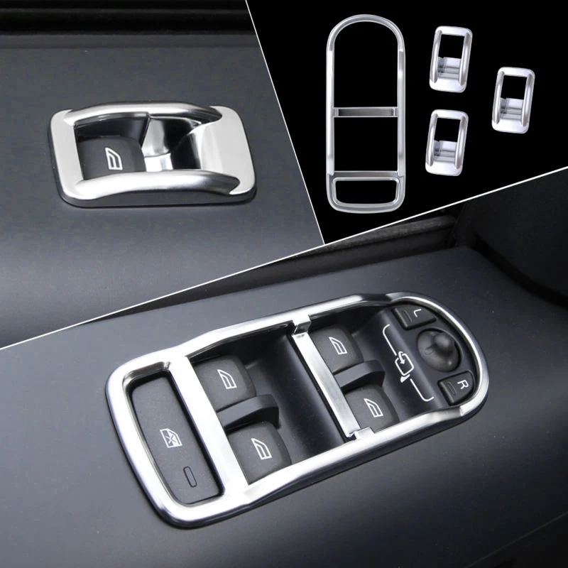 Облицовка дверной крышки Переключатель рамка для Land Rover FREELANDER2 LR2 2008 4 шт./компл. панели Универсальный прочный
