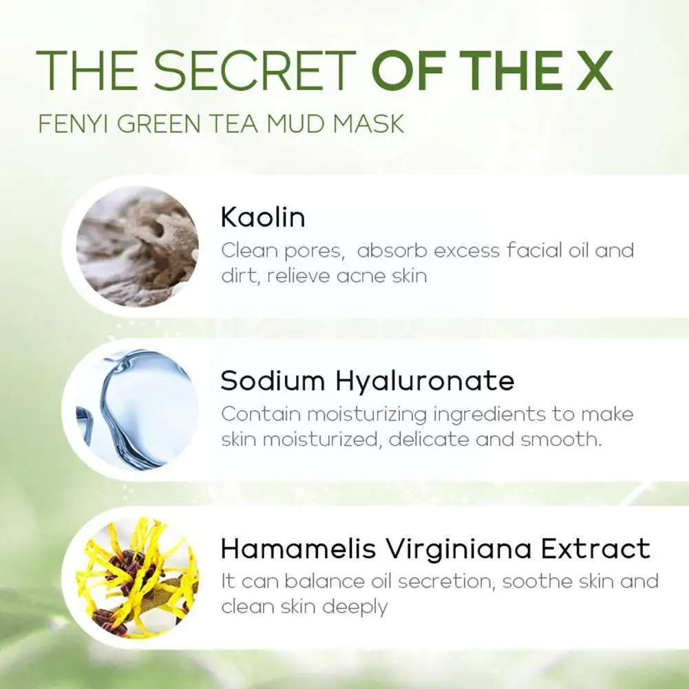 10pcs Green Tea Mud Deep Cleansing Oil Control Moisturizing Beauty Smoothing Blackheads Skin Acne Care Rem T5g7 | Красота и здоровье