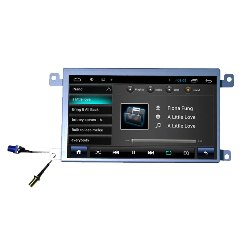 NaviTopia 7 дюймов 8 ядро Оперативная память 2G Встроенная память 32G Android 8,1 автомобиль радио плеер для автомобиля Audi Q7/A6L 2006 2007 2008 2009 2010 2011 2012 2013