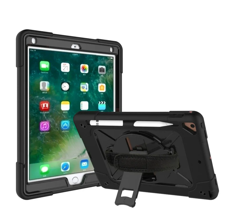 Чехол для нового iPad 9,7 чехол с подставкой, для iPad Pro 9,7/для iPad Air 2 держатель карандаша и наплечный ремень крышка