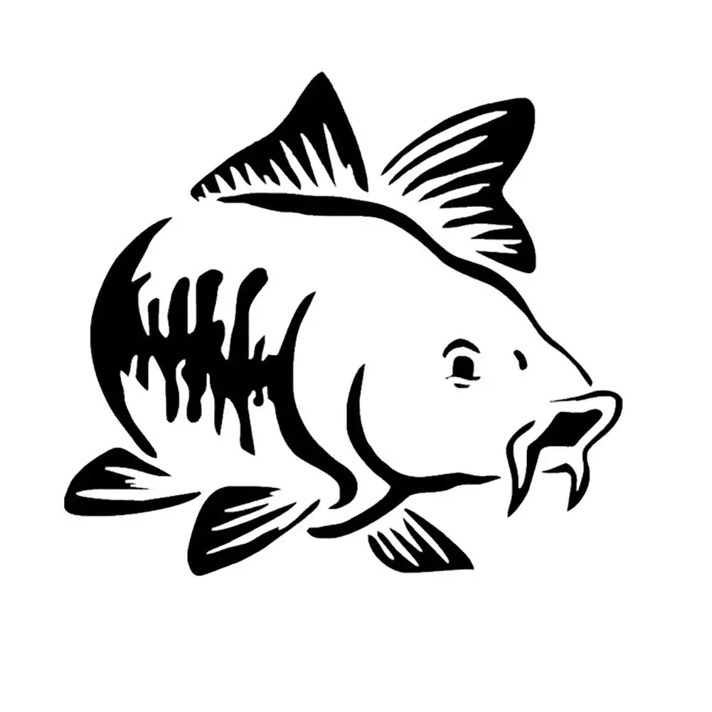 

50% HOT SALES Carp Fish Reflective Car Truck Vehicle Body Window Decals Sticker Decoration