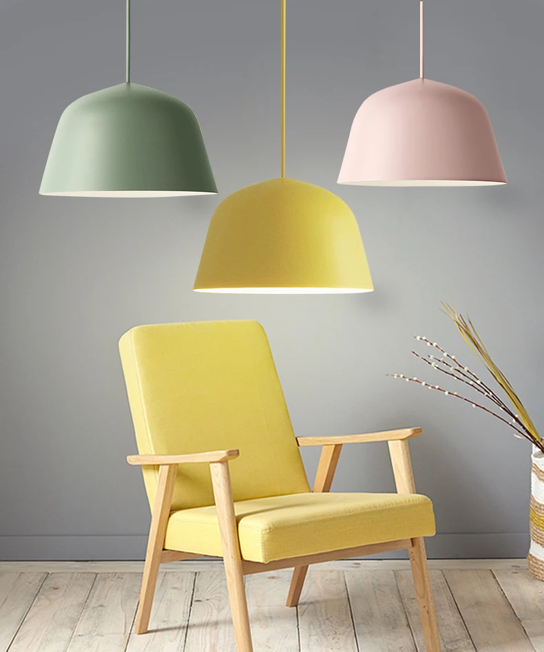 Современные красочные светодиодные подвесные светильники DIY подвесной светильник скандинавские E27 светодиодные подвесные лампы для столовой ресторана кухни