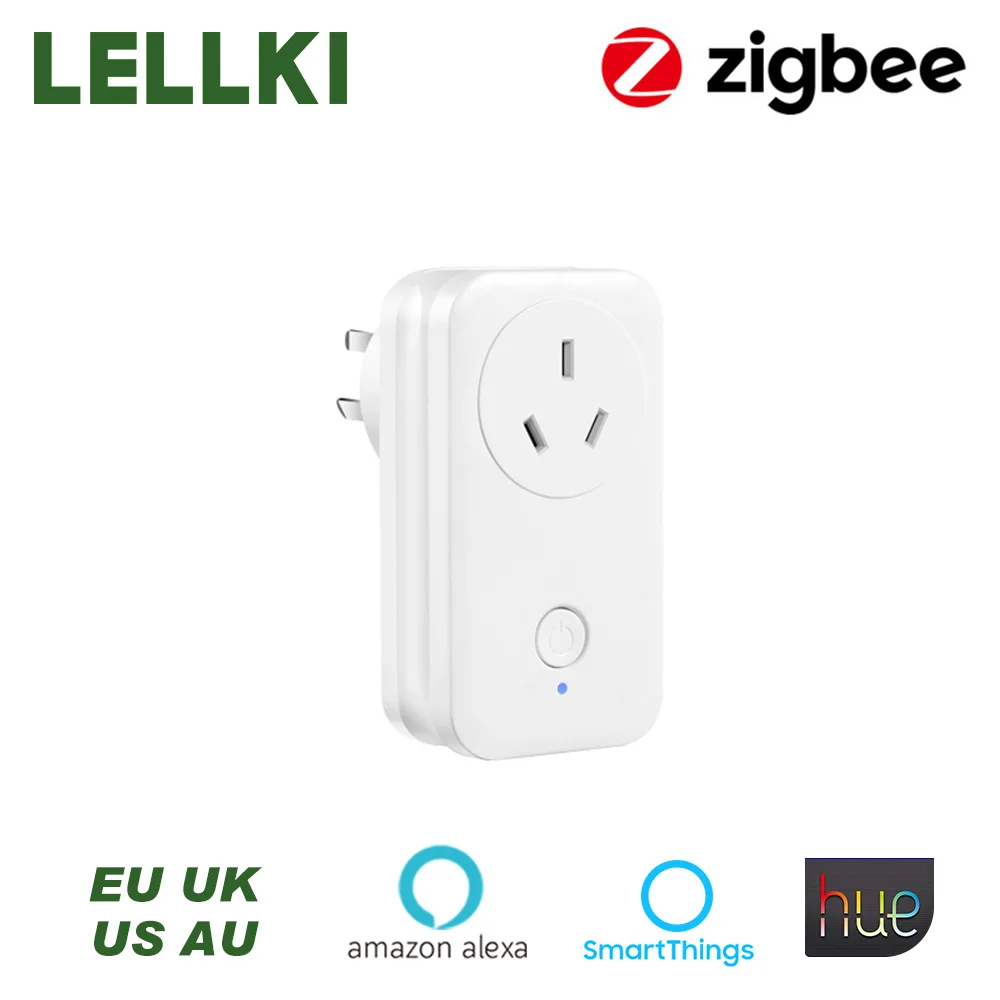 LELLKI Zigbee умная розетка AU Белый беспроводной светильник управления переключатель