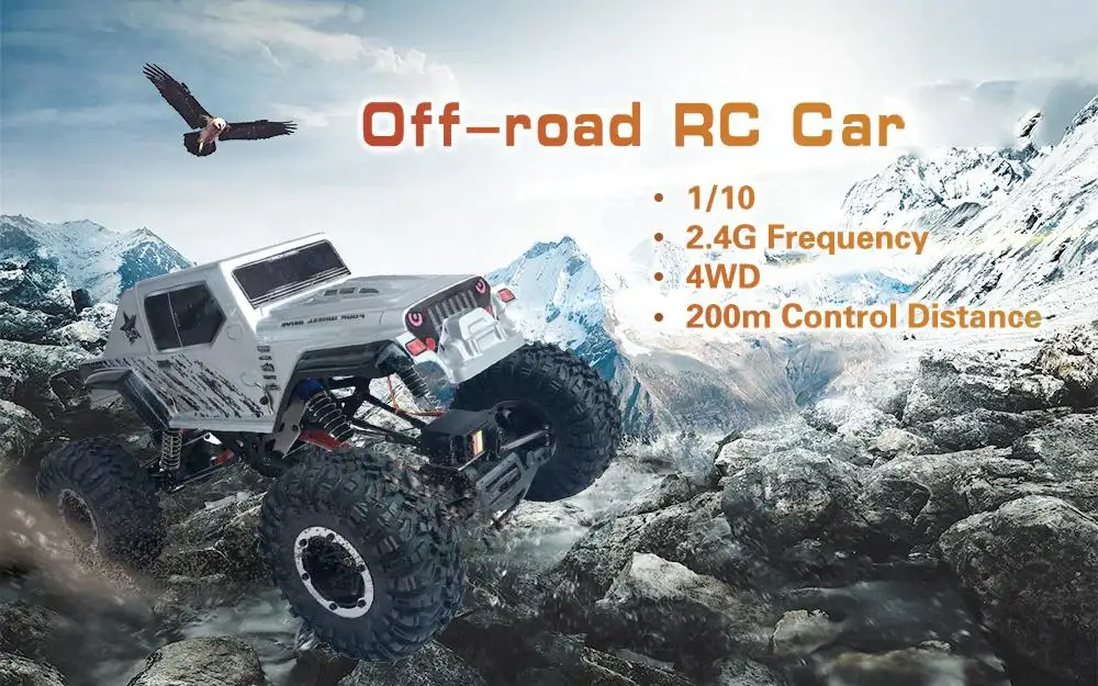 RCtown Ремо хобби 1071 SJ 1/10 2 4G 4WD 550 шлифованный Радиоуправляемый автомобиль