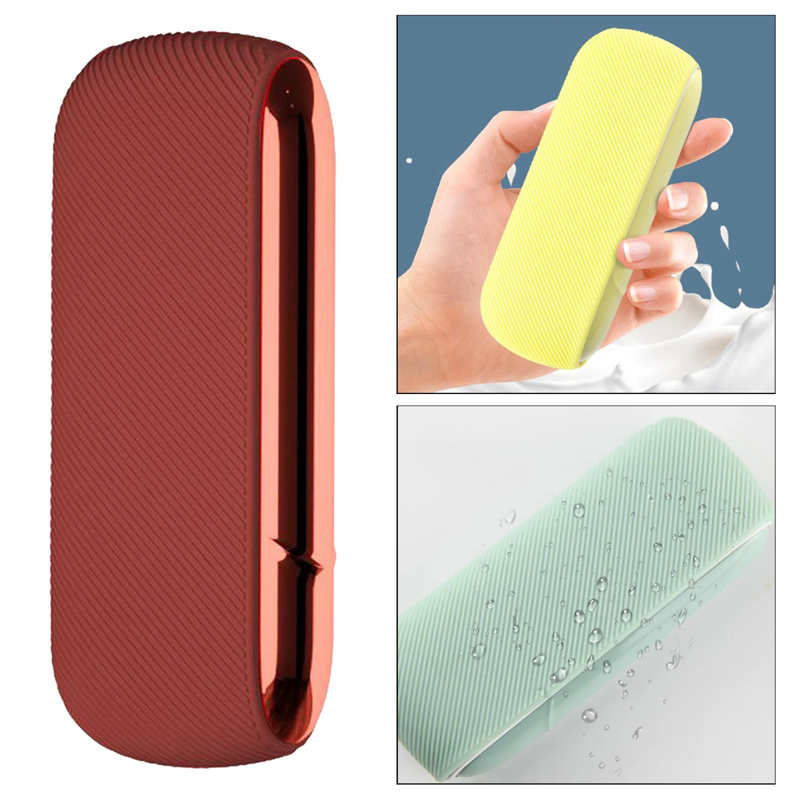 Twill Durable Soft Texture Case for IQOS 3.0 Protective Silicone Rubber Sleeve Cover Shield Wrap 