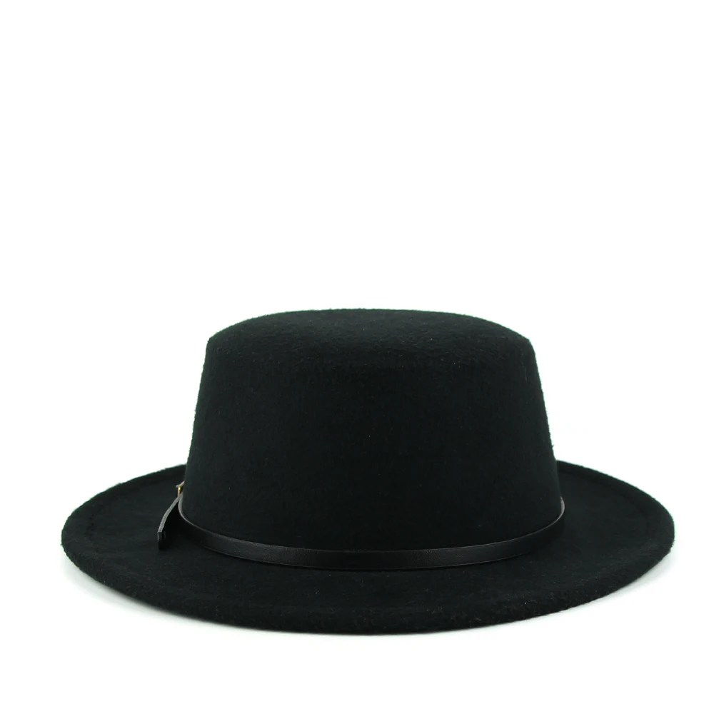 Женская Фетровая Шляпа Fedora, зимние шляпы с широкими полями, осенняя мода, церковная женская имитация шерсти, мужская шляпа-котелок, Панама, сомбреро, Кепка