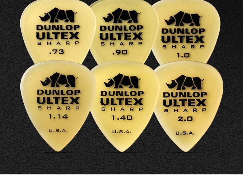 DUNLOPILLO передняя точка Rhino электрическая гитара Plectrum народная музыкальная гитара Strumming Shrapnel Shred, тусклый польский Противоскользящий