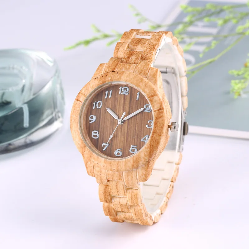 Роскошные часы для женщин Лидирующий бренд Мужские часы римские цифры дерево из искусственной кожи ремешок аналоговые кварцевые наручные часы relogio masculino