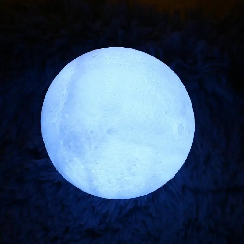 Белый светодиодный светильник с Луной на батарейках, Ночной светильник, декор для гостиной, спальни, хорошее пропускание и равномерный светильник ing