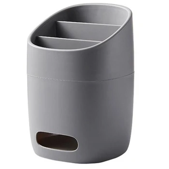 

Kitchen Cutlery Sponge Holder Shelving Dish Rack Drain Chopsticks Spoon Storage Box Rack Kitchen Accessories Gray