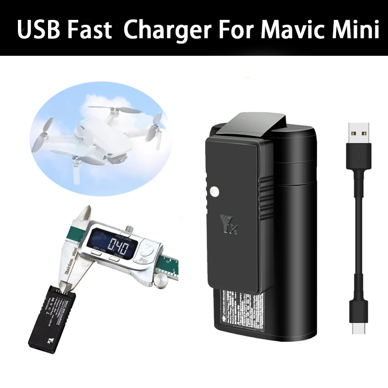 Зарядное устройство USB QC3.0 для DJI Mavic Mini Drone аксессуары быстрой зарядки|Зарядные