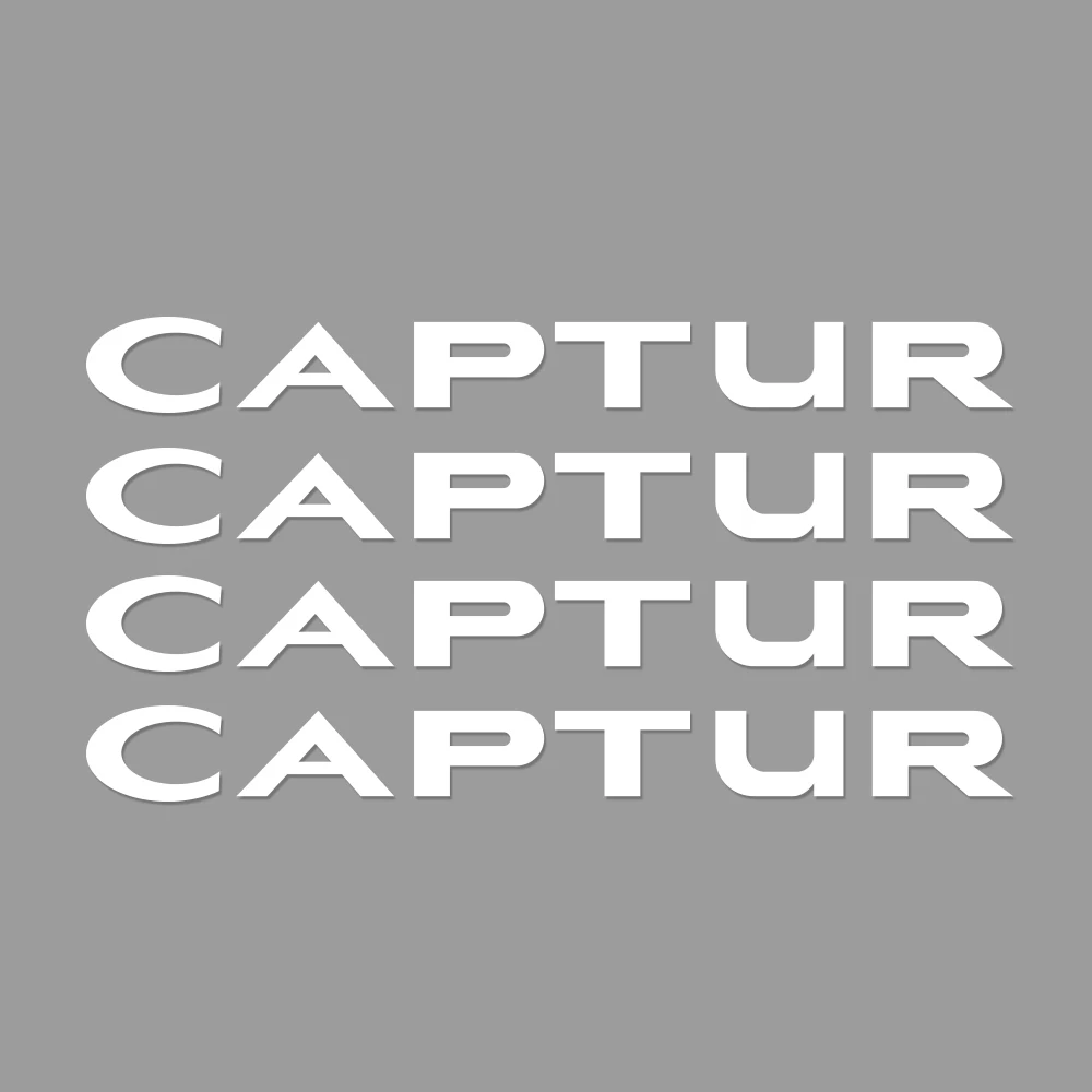 4PCS Car Window Wiper Stickers For Renault Megane Scenic Dacia Duster Sandero Logan Clio Laguna Captur Fluence Koleos Zoe Kadjar - Color Name: For Captur